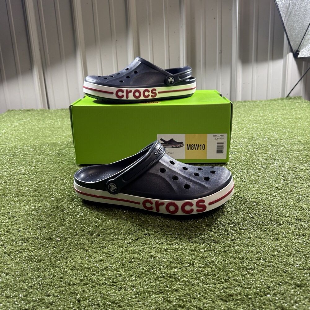Crocs Bayaband Clog Men's 8 Women's 10 Navy Pepper New in Box